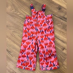 Hanna Andersson Insulated Tulip Snow Bib Overalls